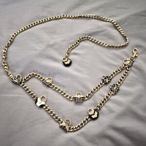 St. John Gold Chain Belt with Purse Charms